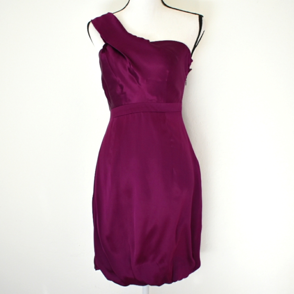 A/X Armani Exchange Plum One-Shoulder Dress - Size 2